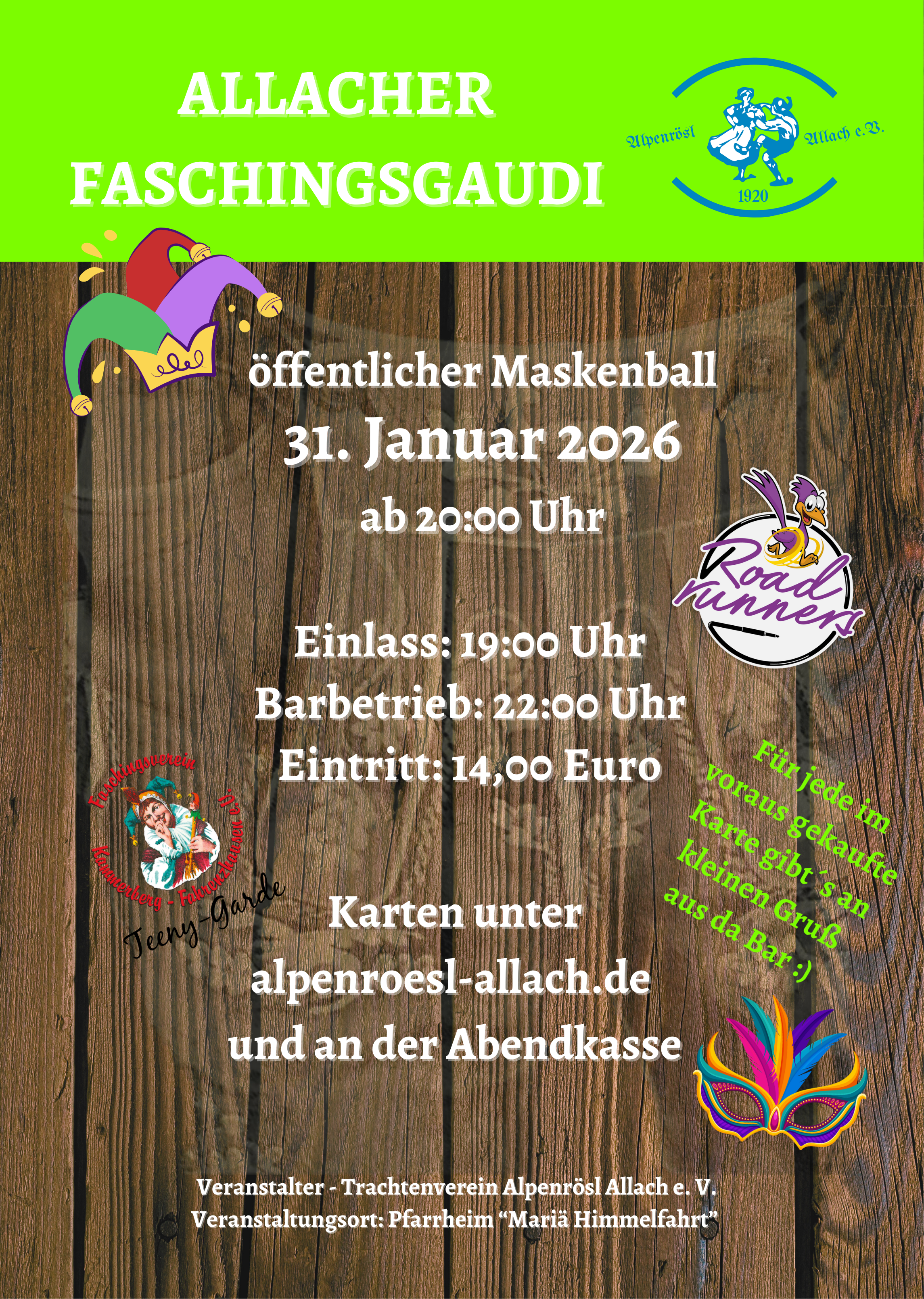Fasching 2026 HOHLKAMMER A1